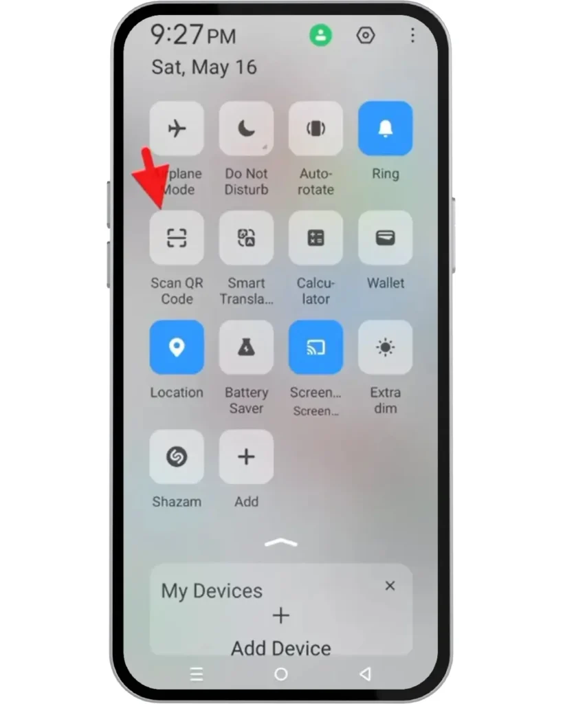 scan qr code on phone
