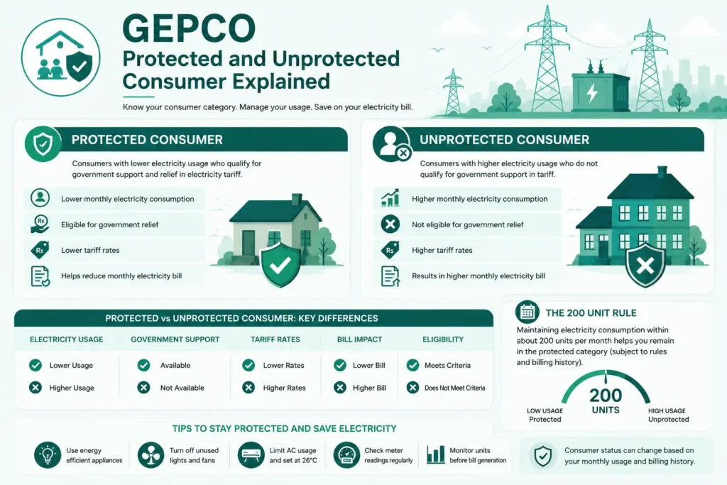 GEPCO Protected and Unprotected Consumer