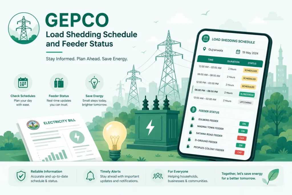 gepco load shedding schedule